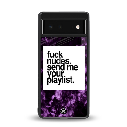 playlist please back phone cover | glass case for Google Pixel 6A