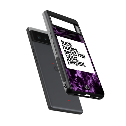 playlist please back phone cover | glass case for Google Pixel 6A