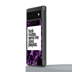 playlist please back phone cover | glass case for google pixel 6