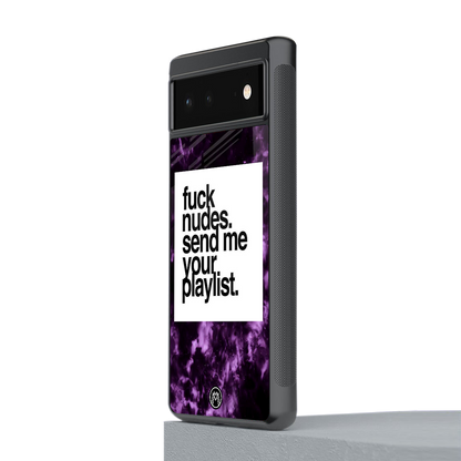 playlist please back phone cover | glass case for Google Pixel 6A