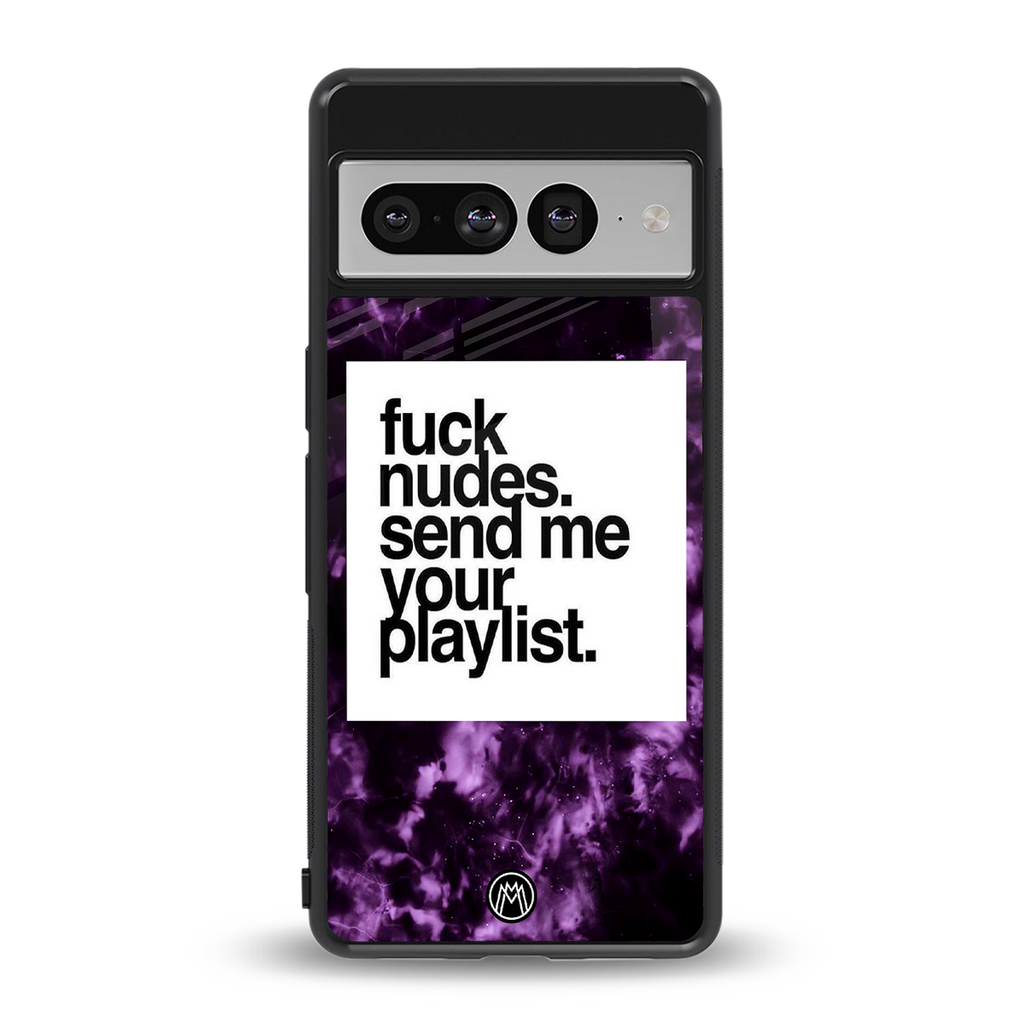playlist please back phone cover | glass case for google pixel 7 pro