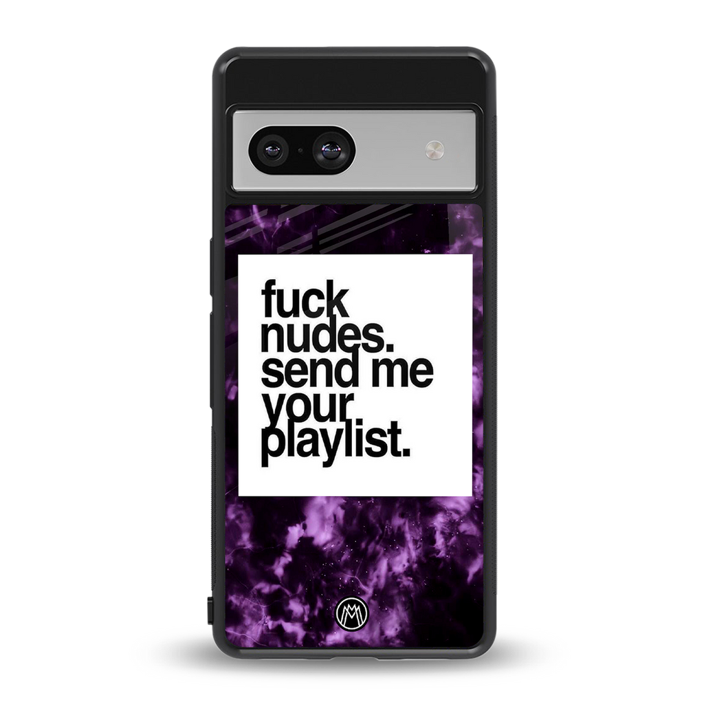 playlist please back phone cover | glass case for Google Pixel 7