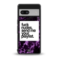 playlist please back phone cover | glass case for Google Pixel 7A
