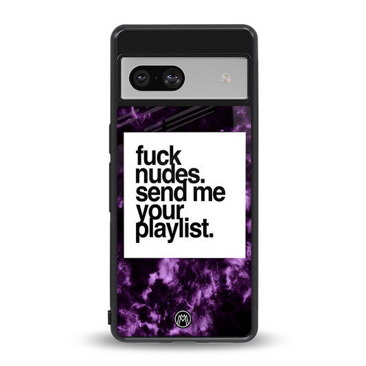 playlist please back phone cover | glass case for Google Pixel 7A