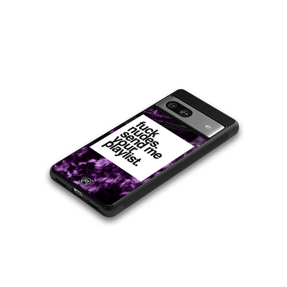 playlist please back phone cover | glass case for Google Pixel 7