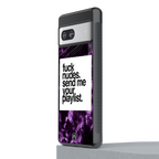 playlist please back phone cover | glass case for Google Pixel 7