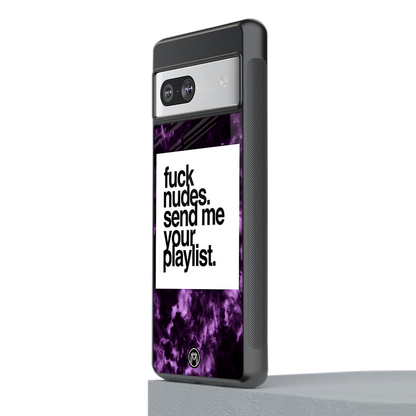 playlist please back phone cover | glass case for Google Pixel 7