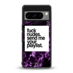 playlist please back phone cover | glass case for google pixel 8 pro