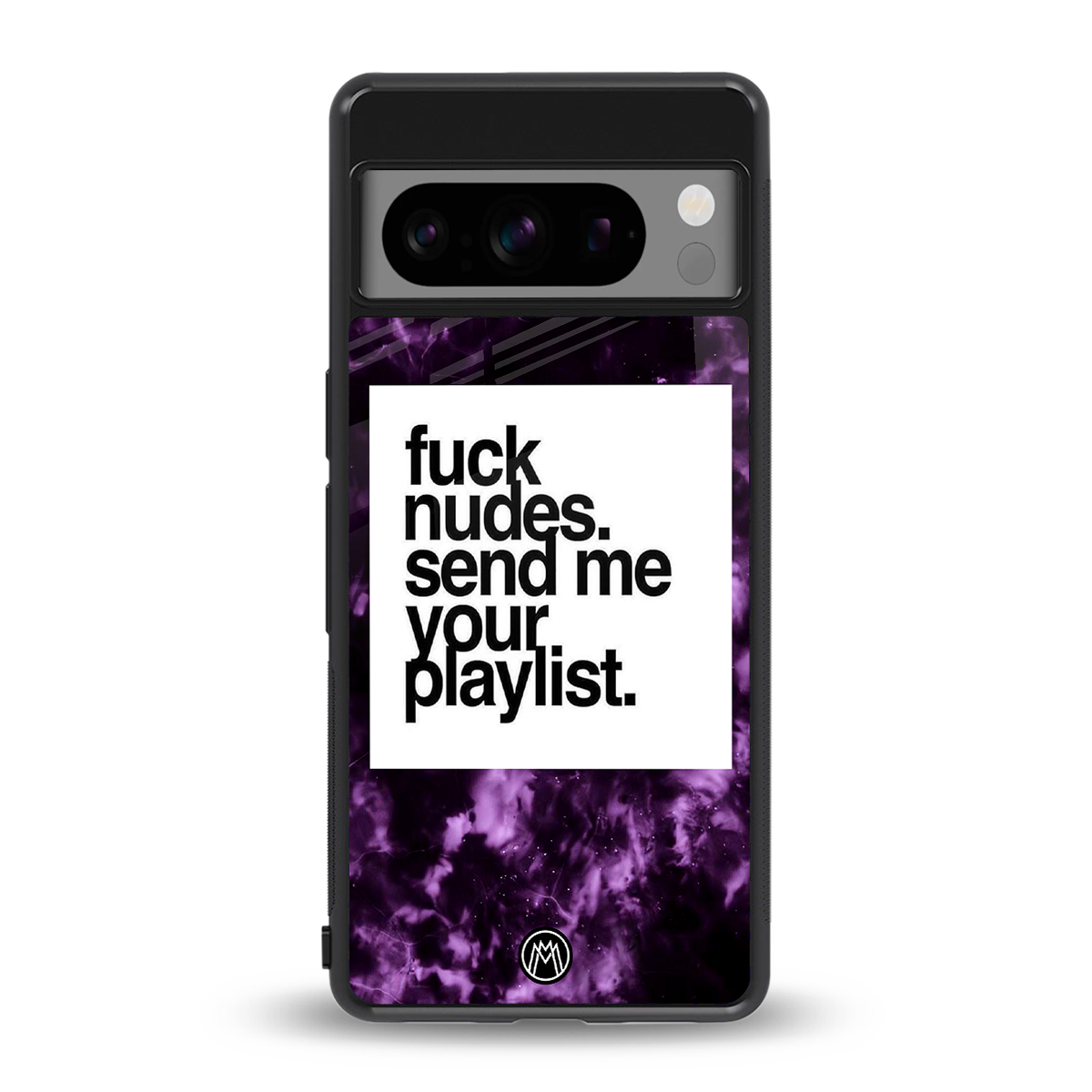playlist please back phone cover | glass case for google pixel 8 pro