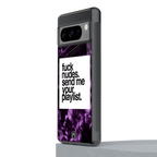 playlist please back phone cover | glass case for google pixel 8 pro