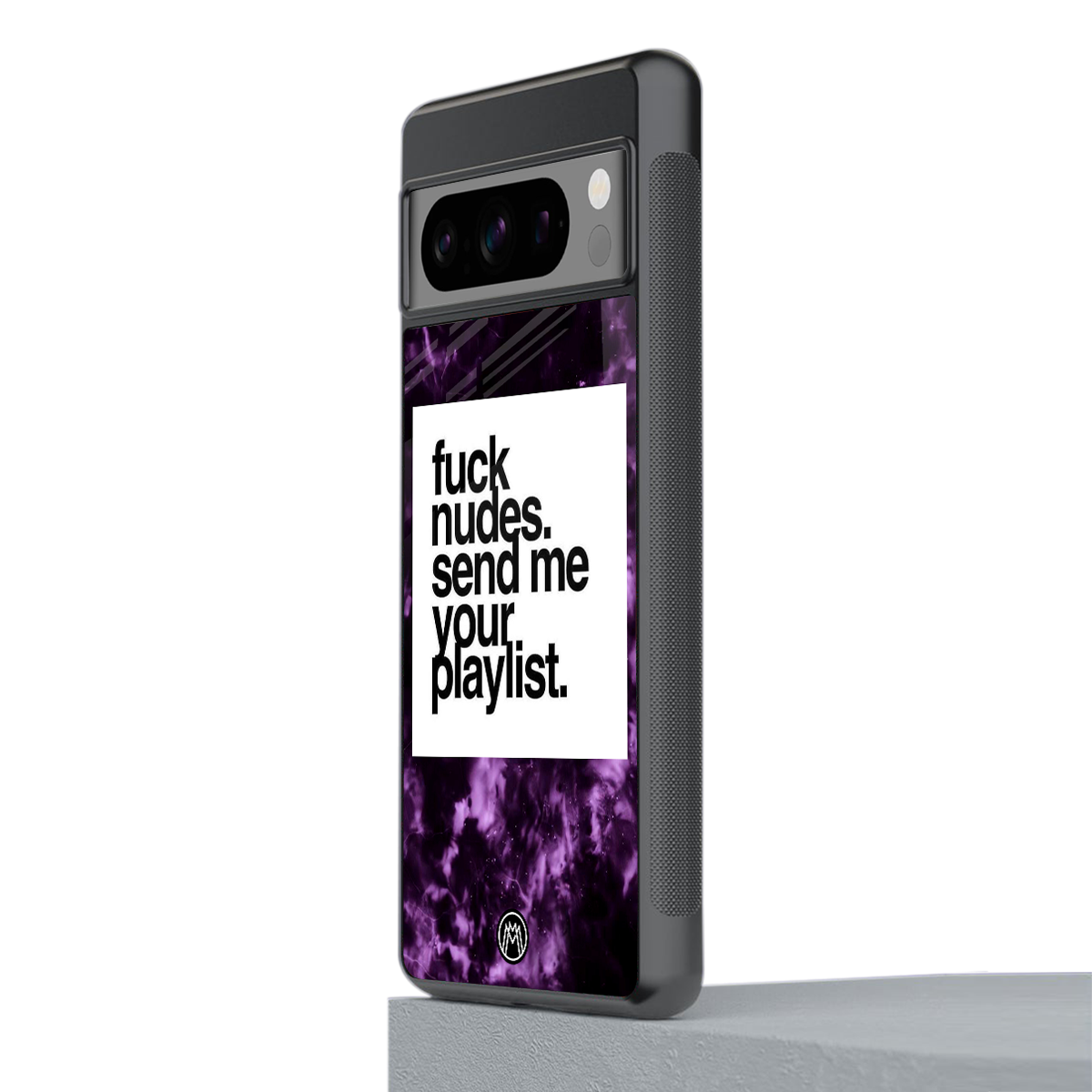 playlist please back phone cover | glass case for google pixel 8 pro
