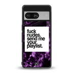 playlist please back phone cover | glass case for Google Pixel 8