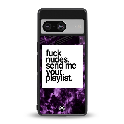playlist please back phone cover | glass case for Google Pixel 8