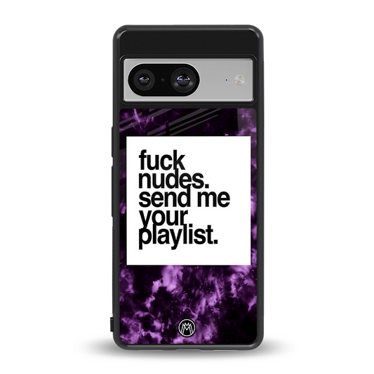 playlist please back phone cover | glass case for Google Pixel 8