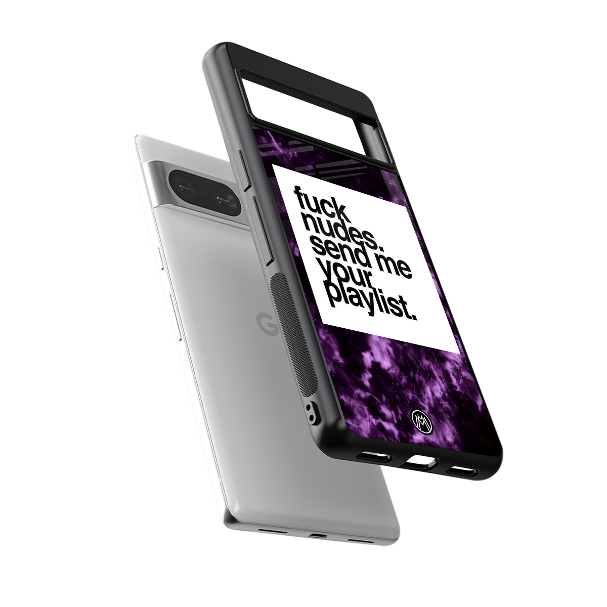 playlist please back phone cover | glass case for Google Pixel 8