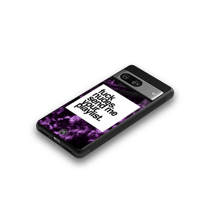 playlist please back phone cover | glass case for Google Pixel 8