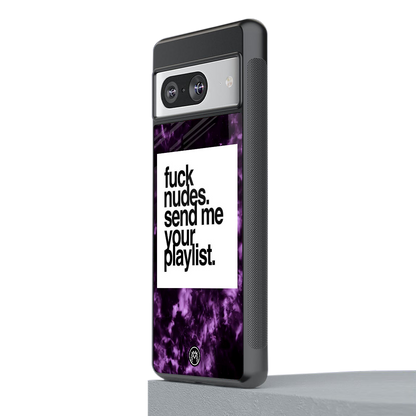 playlist please back phone cover | glass case for Google Pixel 8