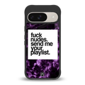 playlist please back phone cover | glass case for google pixel 9