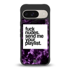 playlist please back phone cover | glass case for google pixel 9
