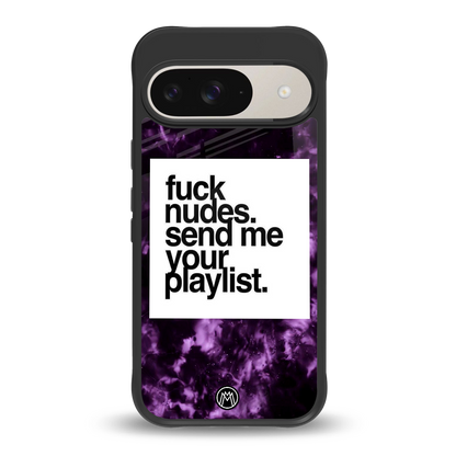 playlist please back phone cover | glass case for google pixel 9