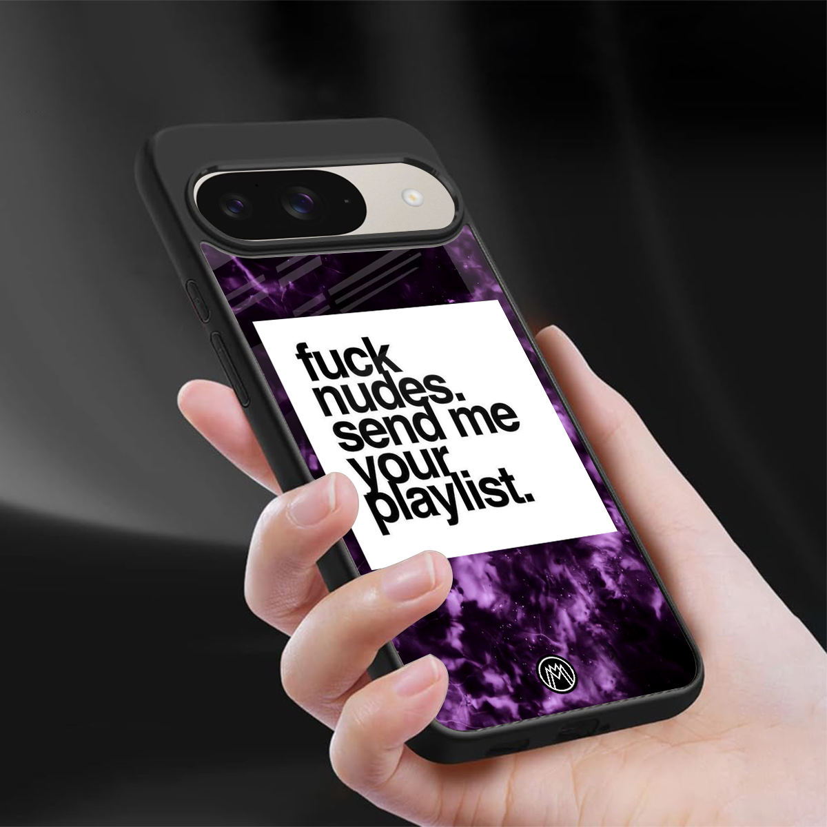 playlist please back phone cover | glass case for google pixel 9