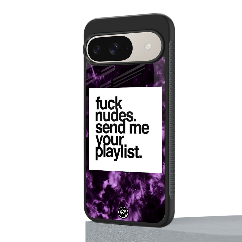 playlist please back phone cover | glass case for google pixel 9