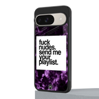 playlist please back phone cover | glass case for google pixel 9