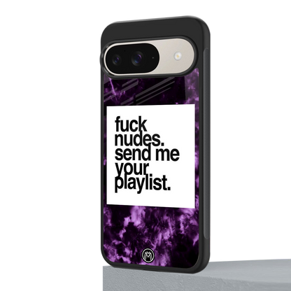 playlist please back phone cover | glass case for google pixel 9