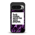 playlist please back phone cover | glass case for google pixel 9 pro