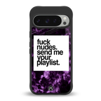 playlist please back phone cover | glass case for google pixel 9 pro xl