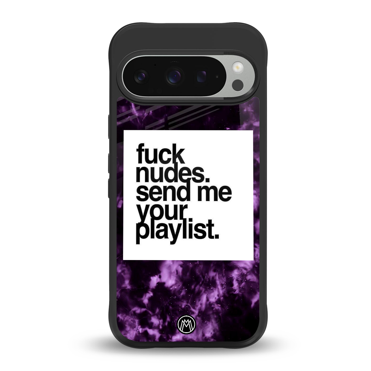 playlist please back phone cover | glass case for google pixel 9 pro xl
