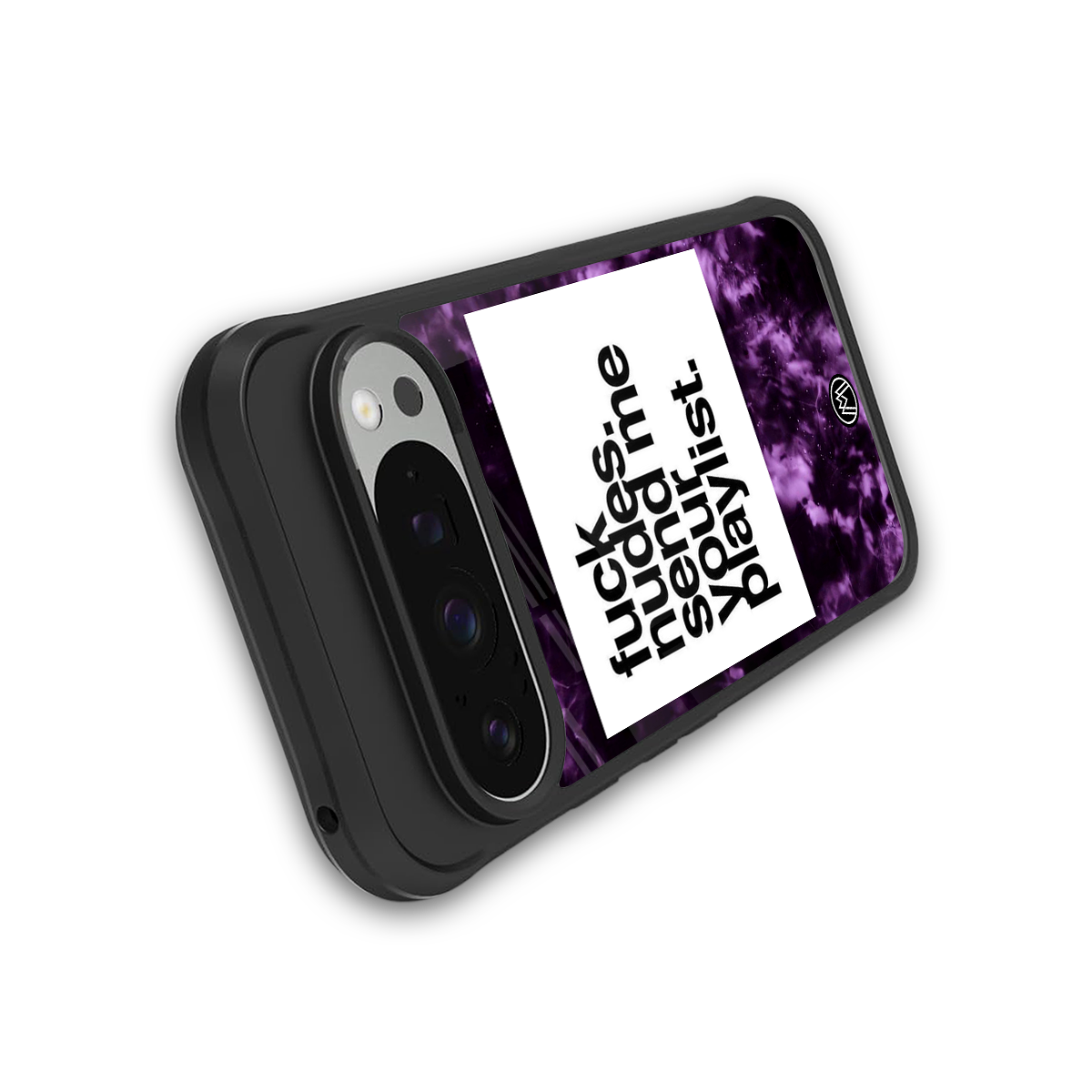 playlist please back phone cover | glass case for google pixel 9 pro xl