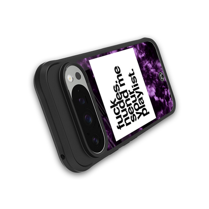 playlist please back phone cover | glass case for google pixel 9 pro xl