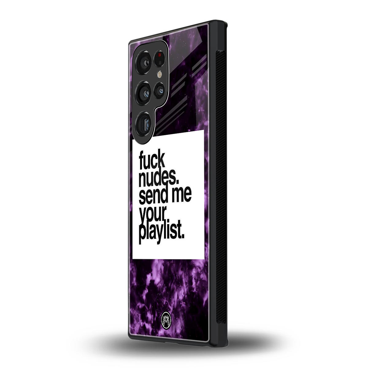 playlist please back phone cover | glass case for samsung galaxy s23 ultra