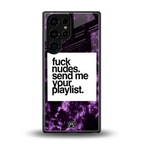 playlist please back phone cover | glass case for samsung galaxy s25 ultra
