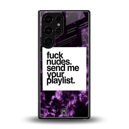 playlist please back phone cover | glass case for samsung galaxy s25 ultra