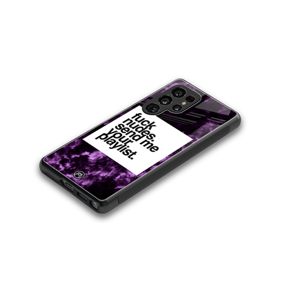 playlist please back phone cover | glass case for samsung galaxy s25 ultra