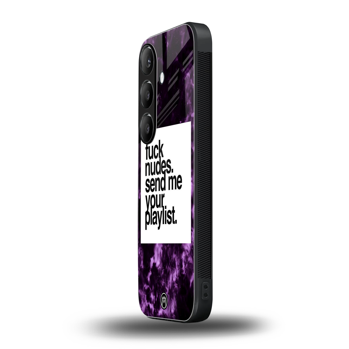playlist please back phone cover | glass case for samsung galaxy s23 fe