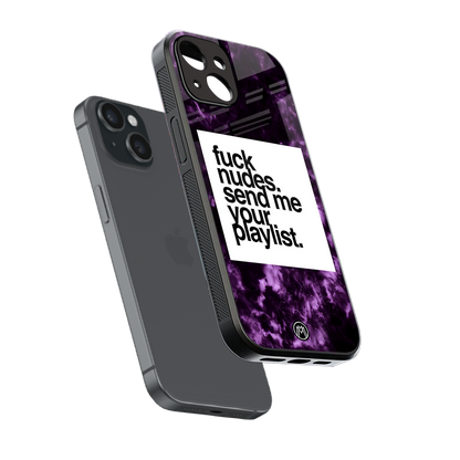 playlist please back phone cover | glass case for iphone 14