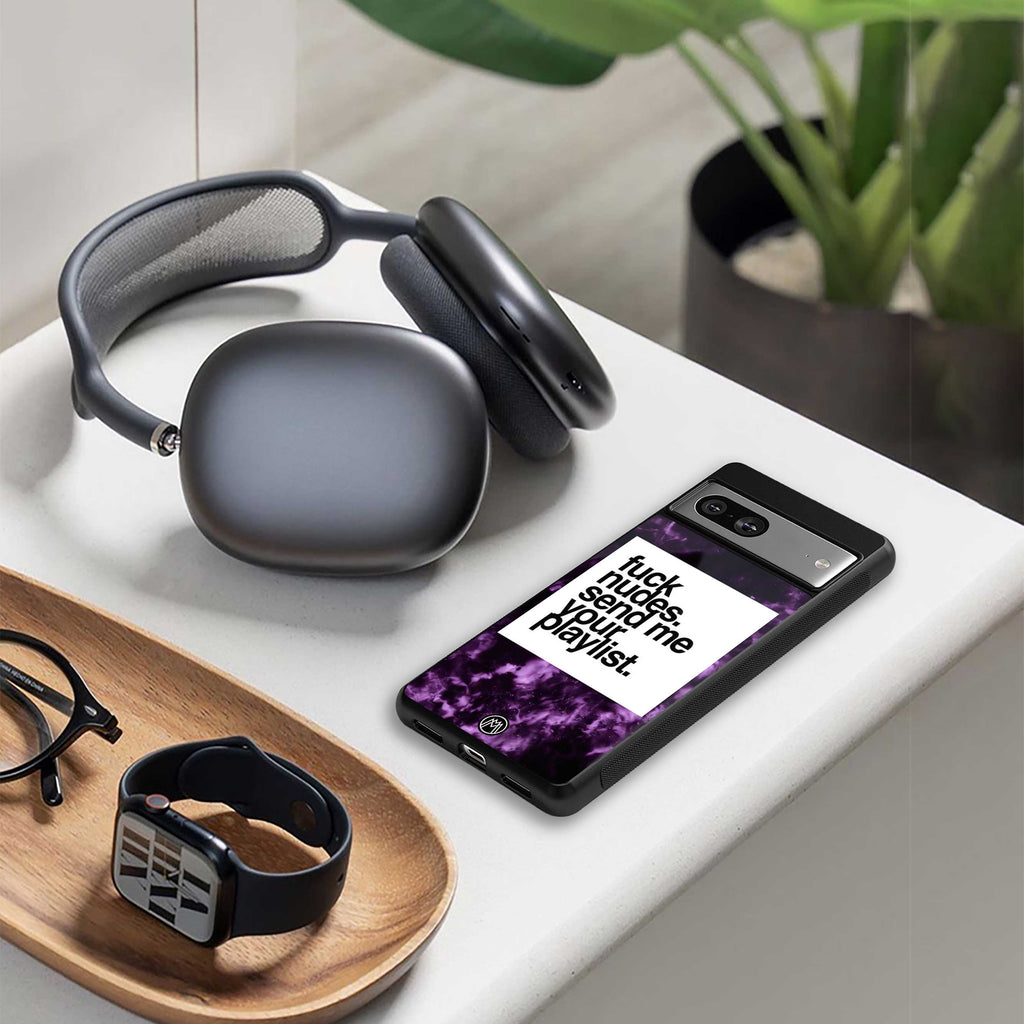 playlist please back phone cover | glass case for samsung galaxy s23 ultra