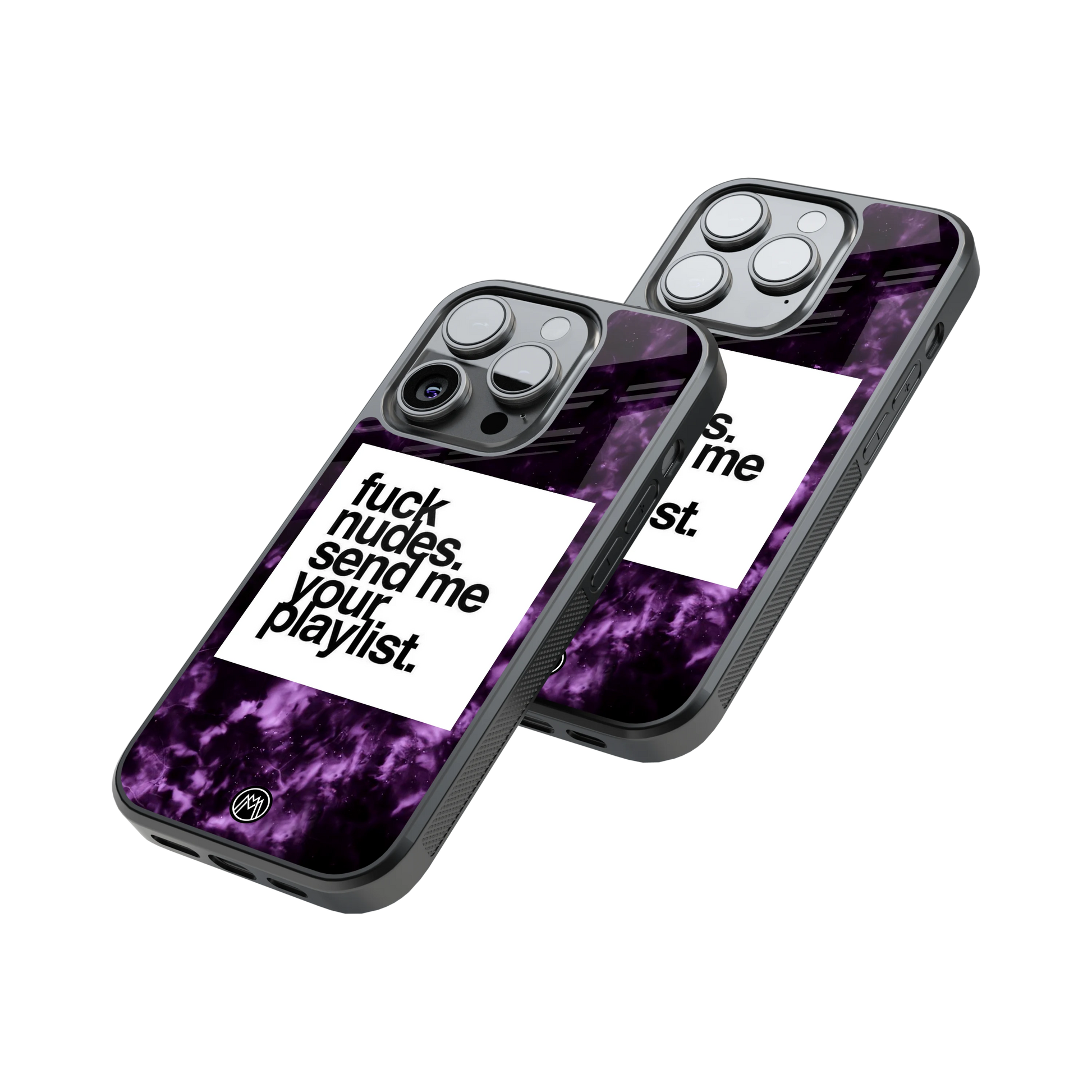 Protective Glass Back Phone Case Compatible with iPhone, Samsung, OnePlus, Pixel & More