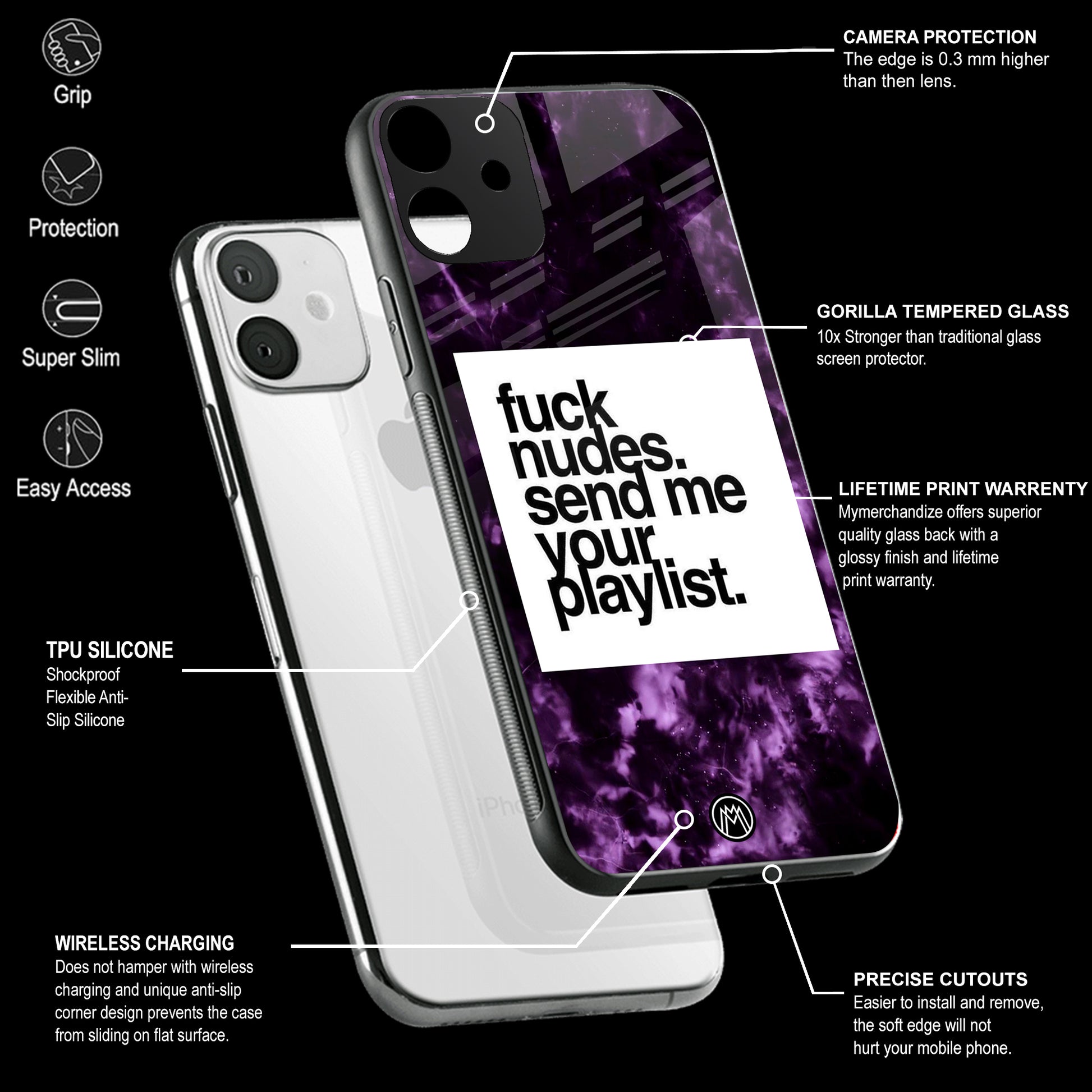 Mobile Phone Cover | Glass Back Case