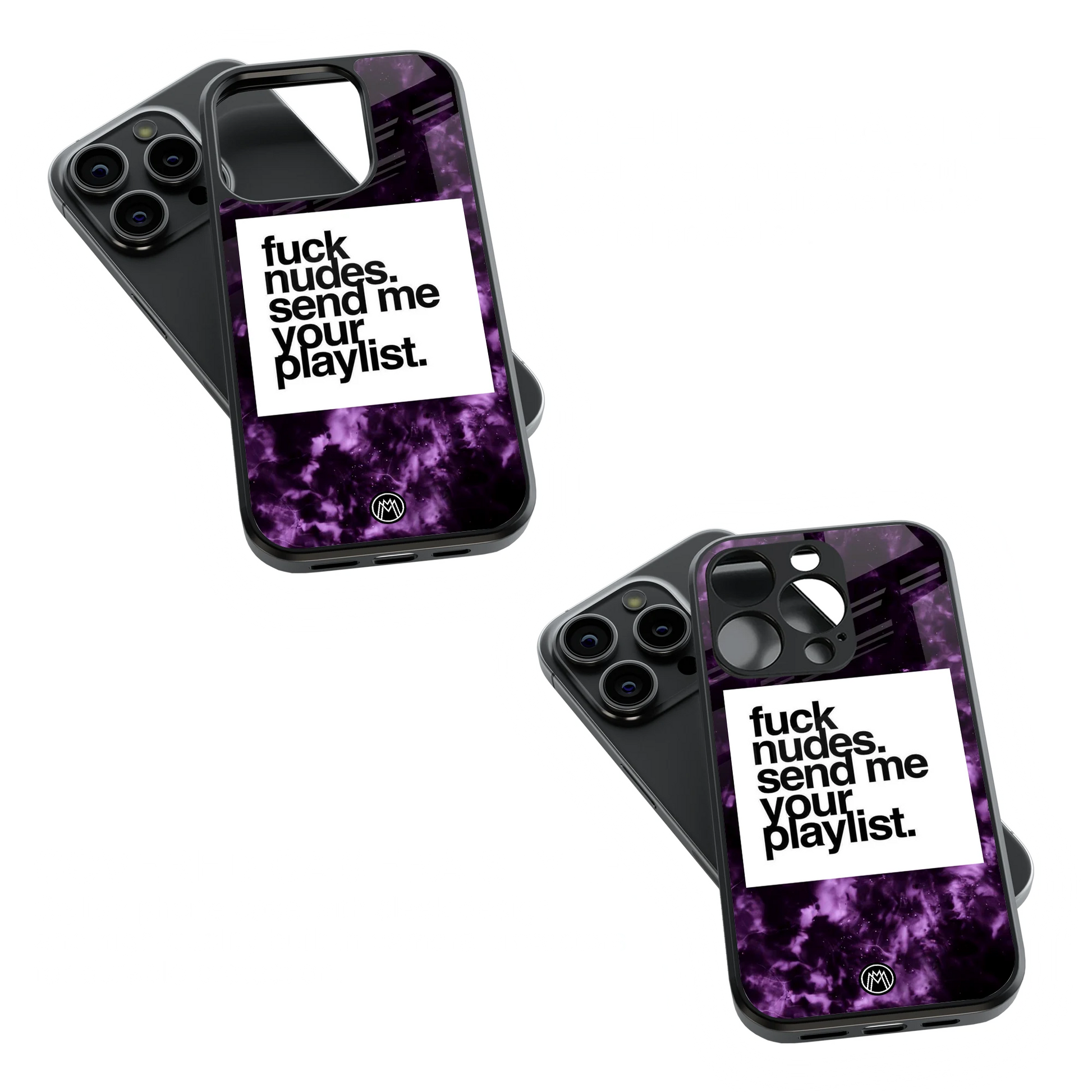 Trendy Glass Back Mobile Case for iPhone, Samsung, Redmi, OnePlus, Google Pixel, Motorola