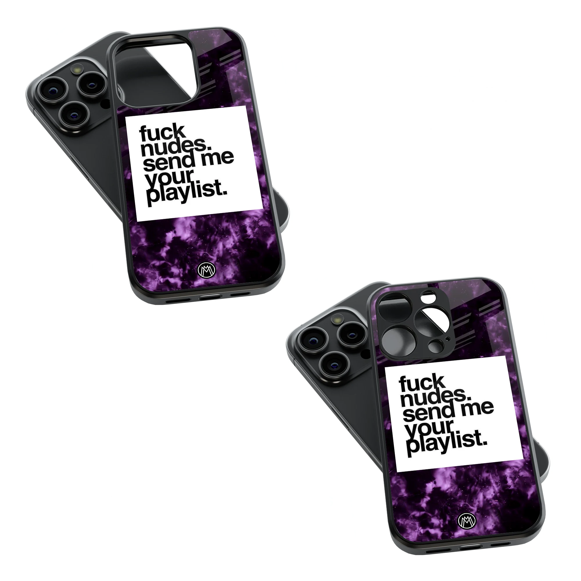 Trendy Glass Back Mobile Case for iPhone, Samsung, Redmi, OnePlus, Google Pixel, Motorola