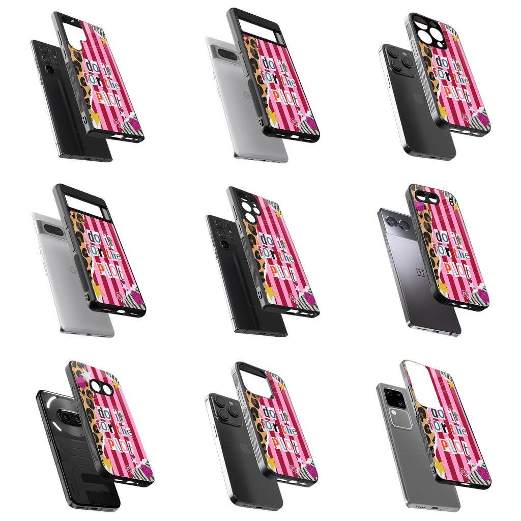 Durable Glass Back Mobile Case for iPhone, Samsung, OnePlus, Google Pixel, Redmi, Vivo, Oppo