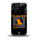 pluralisme back phone cover | glass case for iphone 13 mini