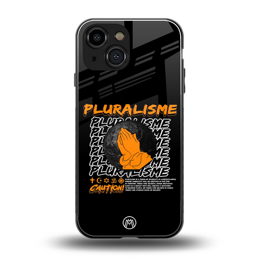 pluralisme back phone cover | glass case for iphone 13 mini