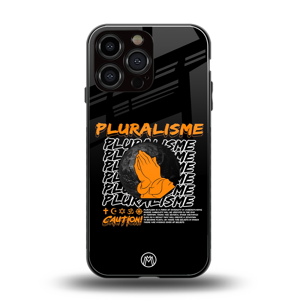 pluralisme back phone cover | glass case for iphone 13 pro max