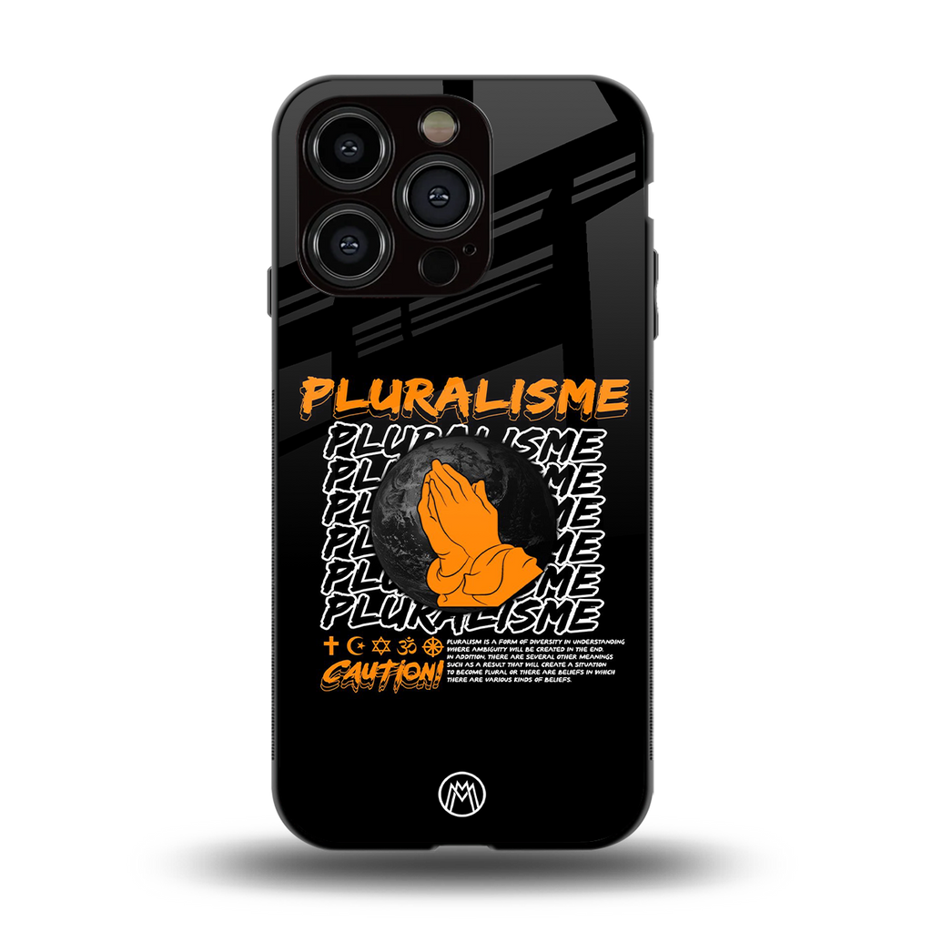 pluralisme back phone cover | glass case for iphone 13 pro