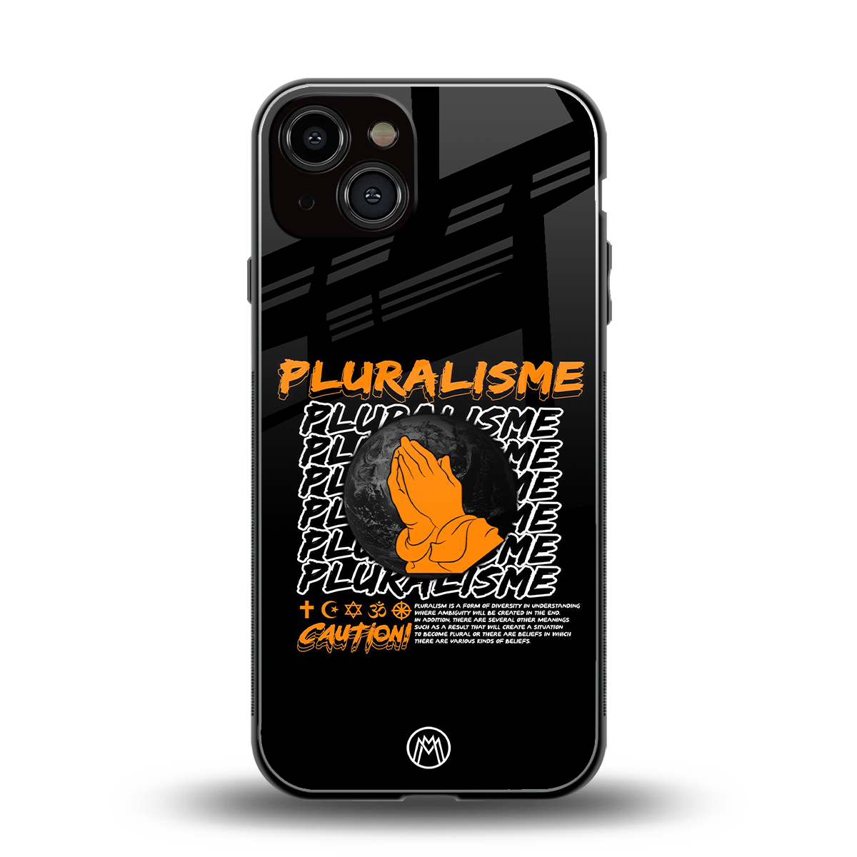 pluralisme back phone cover | glass case for iphone 13